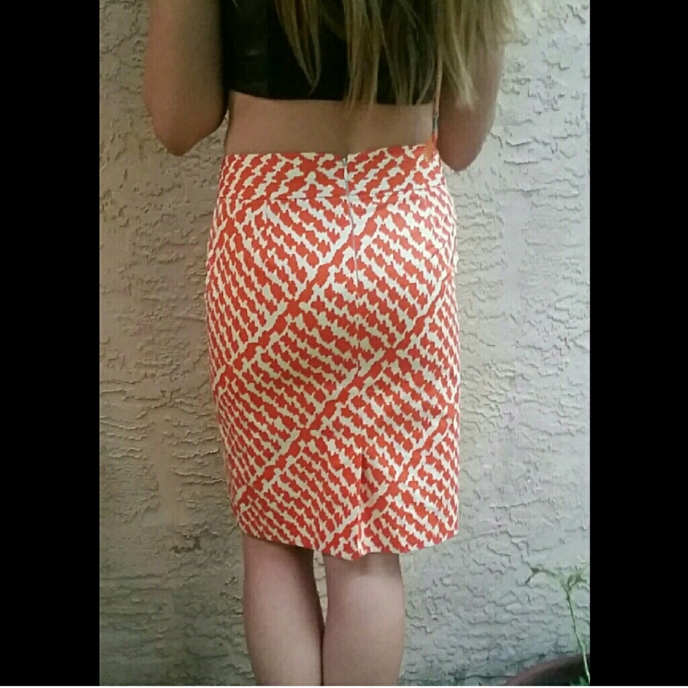 J. Crew orange skirt